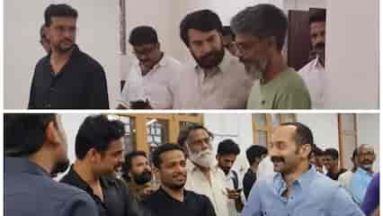 Fahadh Faasil, Nazriya Nazim, Tovino Thomas pay their last respects to filmmaker Sameer Thahir’s father