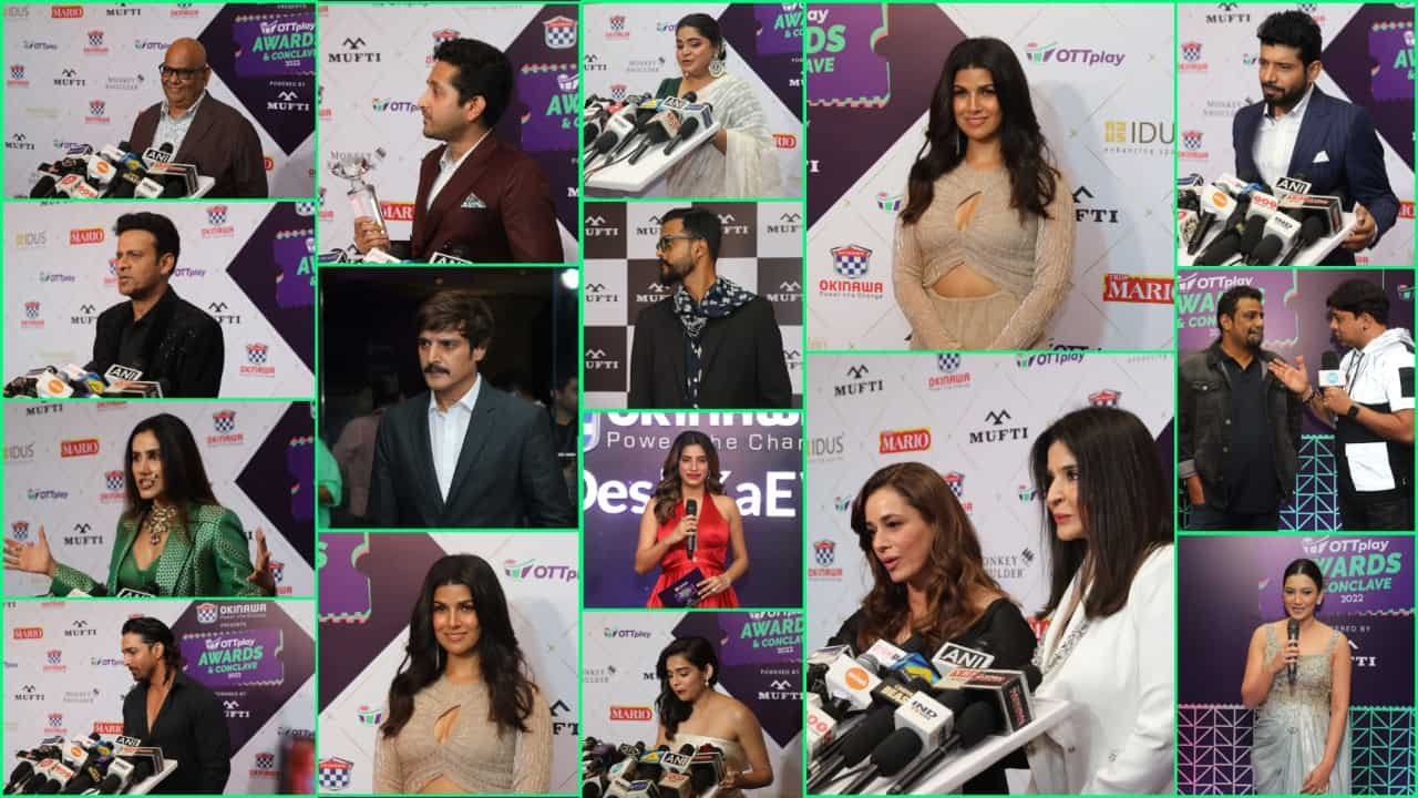 Celebs having fun at the OTTPlay purple carpet