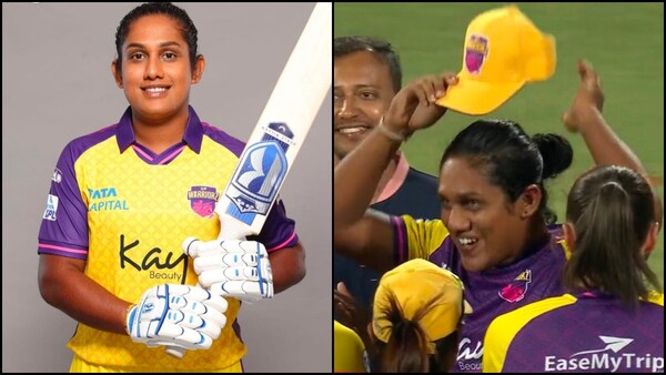 Finally! Fans react as Chamari Athapaththu receives WPL debut cap for UP Warriorz against Gujarat Giants