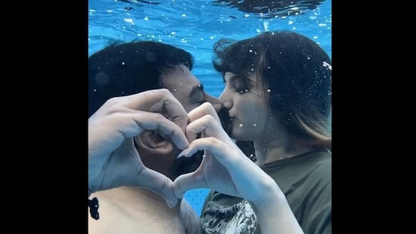 Chandan Shetty and Niveditha Gowda share a steamy underwater kiss, get trolled