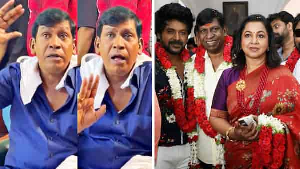 Vadivelu recreates his popular comedy scene from Sura; Radhika, Lawrence enjoy the act on the set of Chandramukhi 2