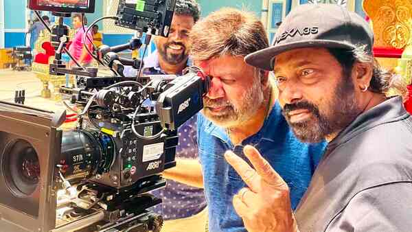 Chandramukhi 2: Cinematographer RD Rajasekar unveils BTS pics with P Vasu during the filming of a stunt scene