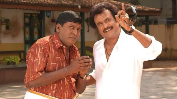 Vadivelu and Rajinikanth in Chandramukhi 2