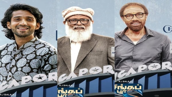 Singapore Saloon - Check out the new character posters of Lal, Kishen Das and Sathyaraj from RJ Balaji-starrer