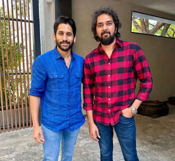 Chay with director Chandoo Mondeti at his residence