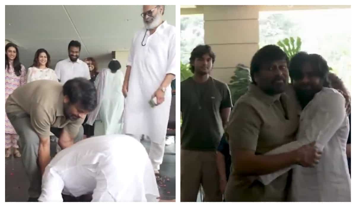 Chiranjeevi and family give Pawan Kalyan a hero's welcome, the grand visuals make fans emotional