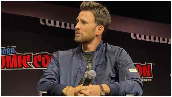 Pain Hustlers star Chris Evans talks secret marriage to Alba Baptista at NYCC 2023