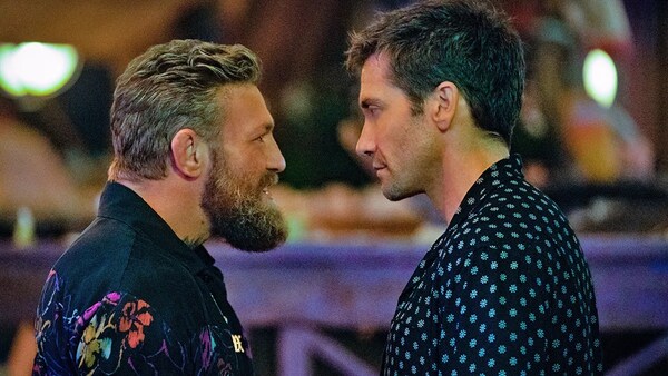 Conor McGregor with Jake Gyllenhaal in Road House, 2024