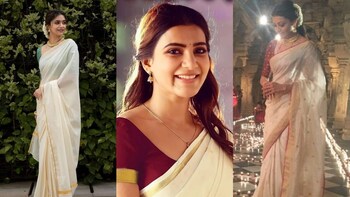 Onam 2022: Stunning looks to steal from Keerthy Suresh, Samantha, Kajal  Aggarwal and more