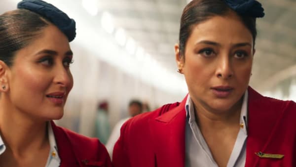 Kareena Kapoor Khan shares Crew BTS stills, her expression while looking at Tabu are unmissable