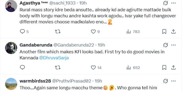 Netizen reactions to Dhruva Sarja's Criminal