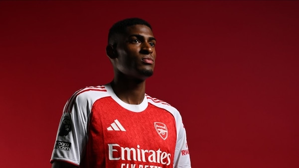 Cristhian Mosquera signed a five-year deal with Arsenal. Image | Arsenal
