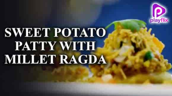 Sweet Potato Patty With Millet Ragda