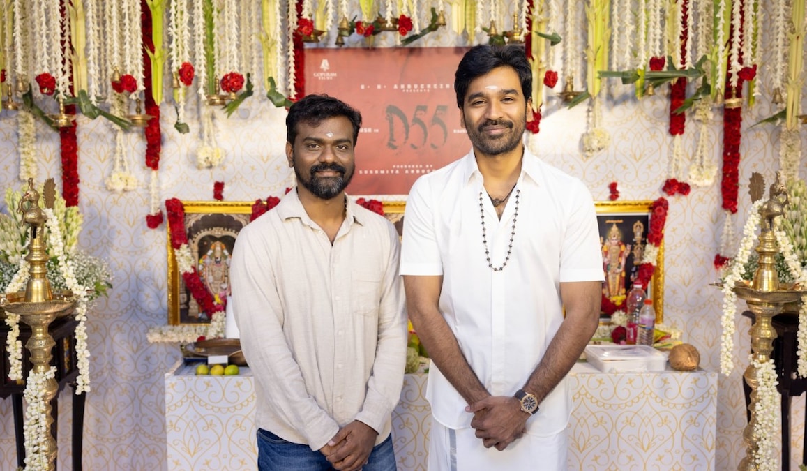 D55: Dhanush joins hands with Amaran director Rajkumar Periasamy, see launch pictures
