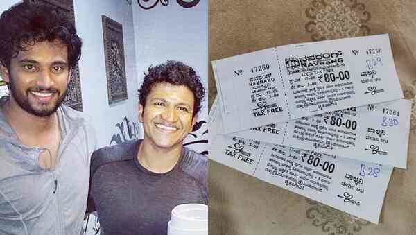 Darling Krishna can't wait to turn a fanboy to Puneeth Rajkumar again, showcases his 6 am tickets of James with pride