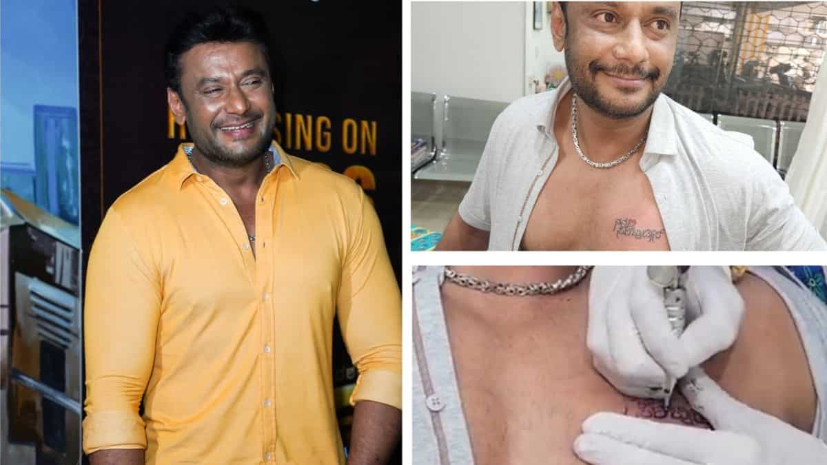 For the love of his celebrities Challenging Star Darshan gets inked