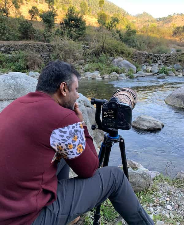 Darshan on one of his photography trips