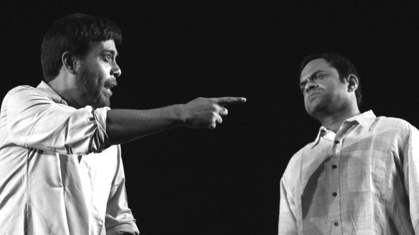 Debshankar Halder and Rajatava Dutta in the play, Winkle Twinkle