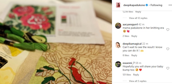 Social media users react to Deepika Padukone's Instagram post.