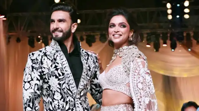 PHOTOS: Deepika Padukone and Ranveer Singh look magnificent in their embroidered attire
