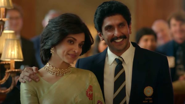 Deepika Padukone and Ranveer Singh as Romi and Kapil Dev | YouTube