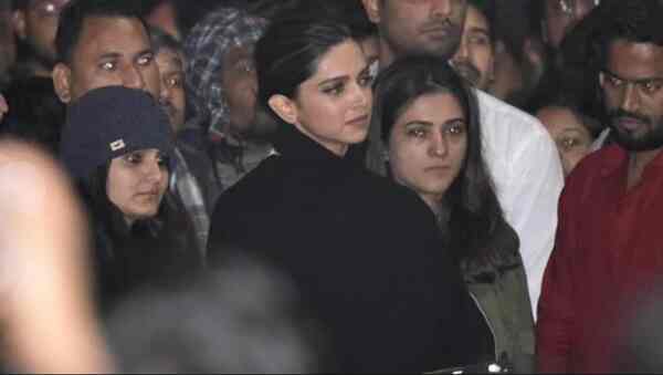 Deepika Padukone at the JNU protests