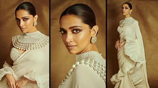 Cannes 2022: Deepika Padukone shines like a pearl in an off-white saree at the closing ceremony