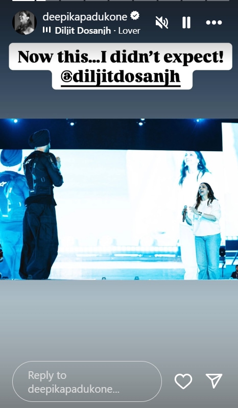 Deepika Padukone's Instagram story