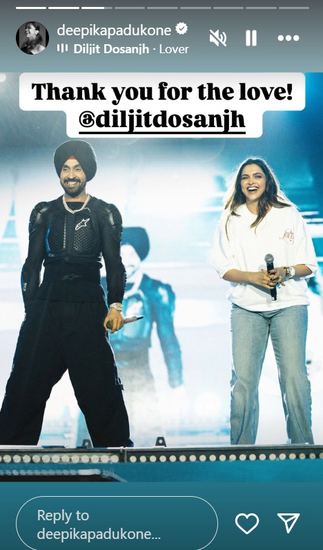 Deepika Padukone's Instagram story