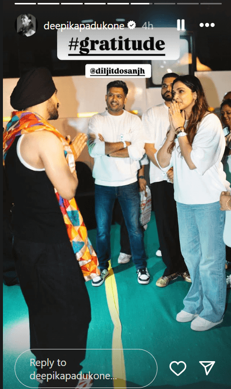 Deepika Padukone's Instagram story