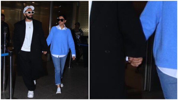 Deepika Padukone, Ranveer Singh keep their airport style on point – Watch how they greeted paps with grace