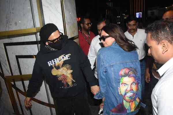 Ranveer Singh and Deepika Padukone's latest photo. (Clicked by Manav Manglani)