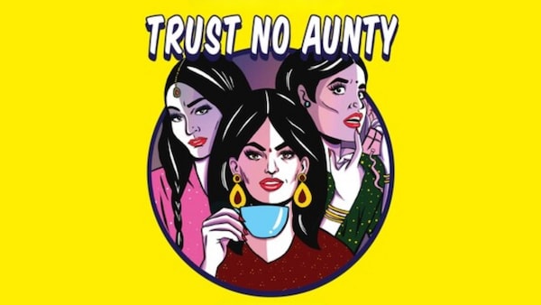 Detail from the cover of Maria Qamar's book, Trust No Aunty, published by Simon & Schuster