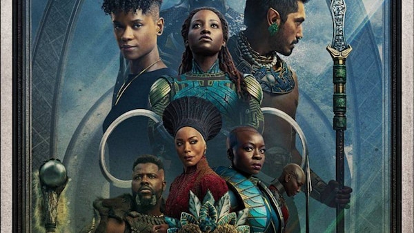 Detail from the poster for Black Panther: Wakanda Forever