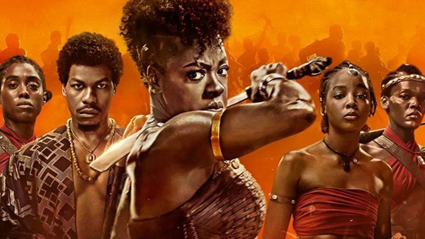 Detail from the poster for The Woman King