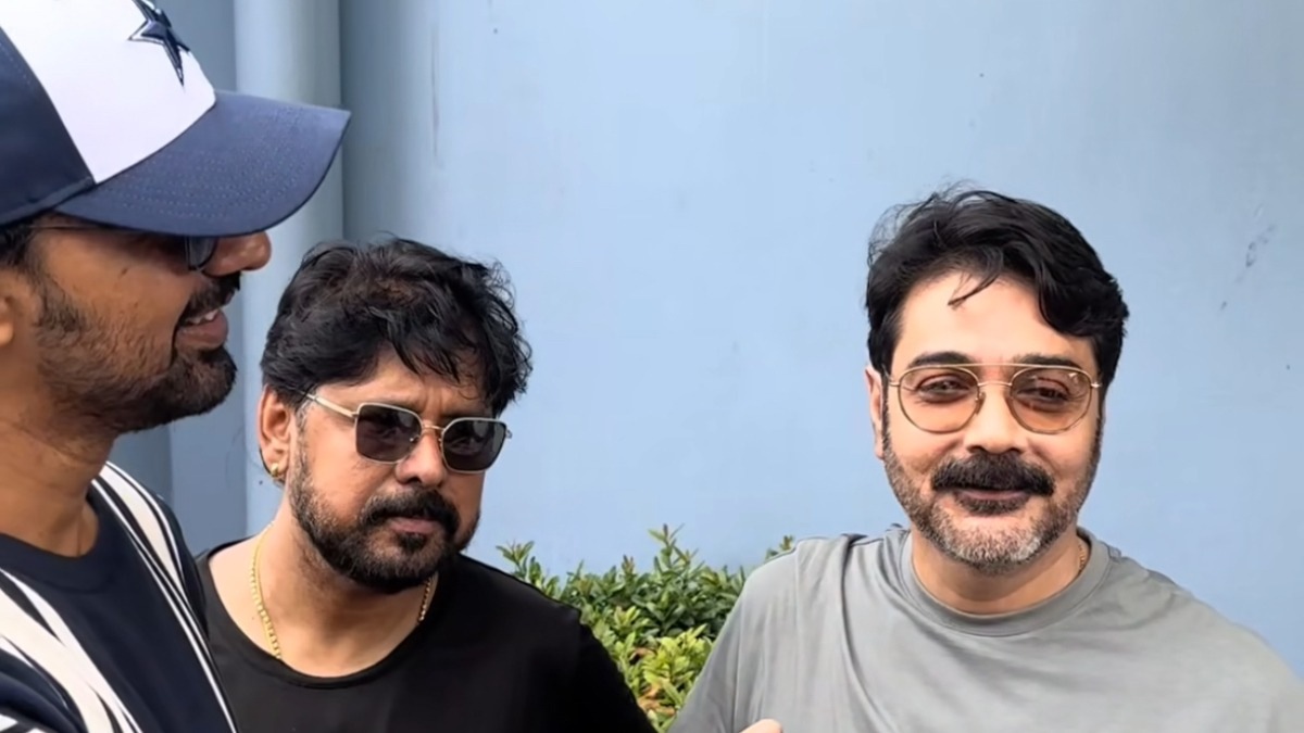 Prosenjit Chatterjee waits as Tolly technicians refuse to shoot with Rahool Mukherjee
