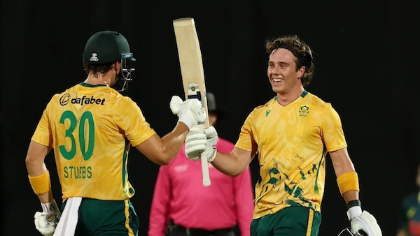 Dewald Brevis scored the highest T20I score against Australia in the second T20I. Image | icc-cricket.com