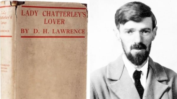 DH Lawrence and the original cover of the book