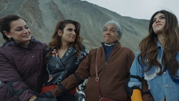 Dhak Dhak trailer review: Ratna Pathak Shah, Dia Mirza, Fatima Sana Shaikh, Sanjana Sanghi promise laughter, tears, and epic bike expedition in this adventurous film