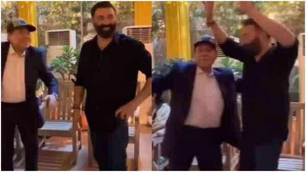 Karan Deol roka ceremony: Dharmendra dances his heart out to Morni Banke with Sunny Deol, Watch