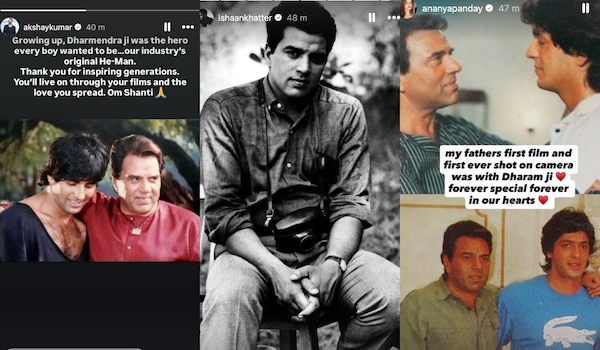 Dharmendra death : Akshay Kumar, Siddhanth Chaturvedi ad Ananya Panday share tribute
