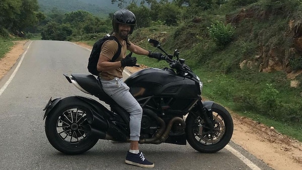 Diganth on one of his bike rides