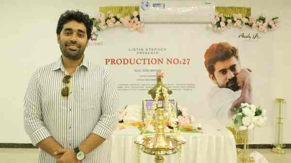 Dijo Jose Antony at the pooja function of his Nivin-starrer