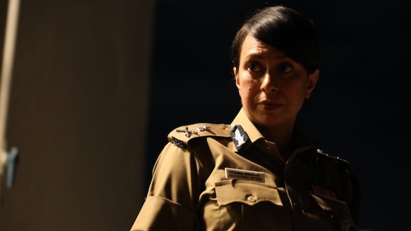 Dilnaz Irani plays a no-nonsense cop in Mathagam