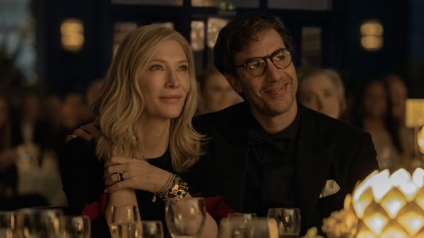 Cate Blanchett and Sacha Baron Cohen in Disclaimer