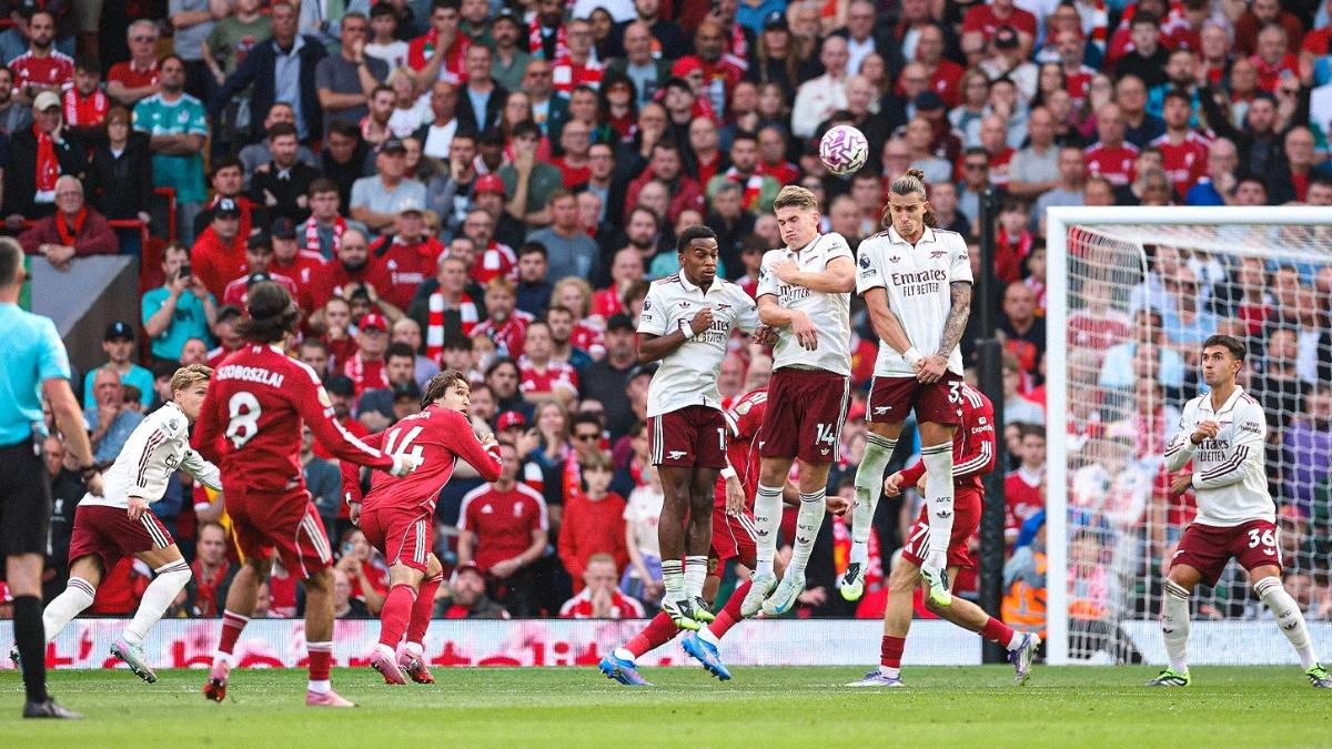 WATCH: Dominic Soboslzai scores a world-class free-kick from 32 yards