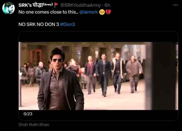 Don 3 announcement Twitter reaction