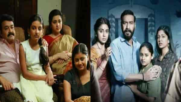 Drishyam [Malayalam]; Drishyam [Hindi] (right)