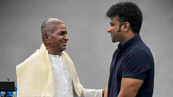 Devi Sri Prasad seeks blessings from his mentor Ilaiyaraaja after receiving National Award for Pushpa