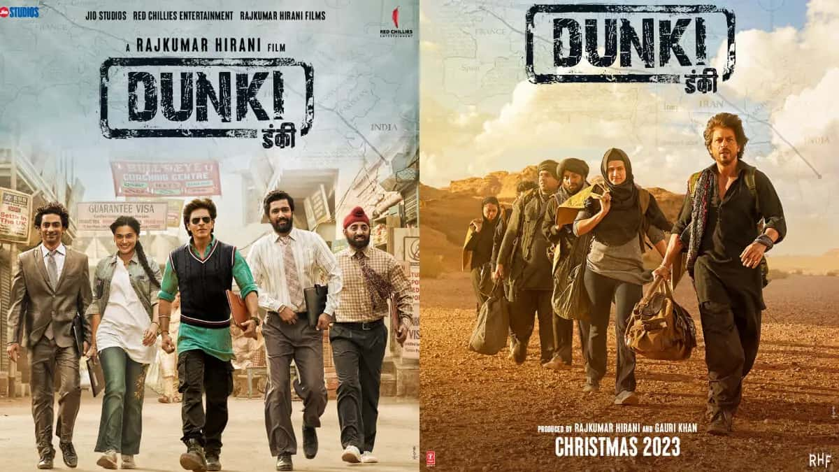 2 New Posters Of Dunki Unveiled Shah Rukh Khan Rajkumar Hirani Taapsee Pannu Share Special 